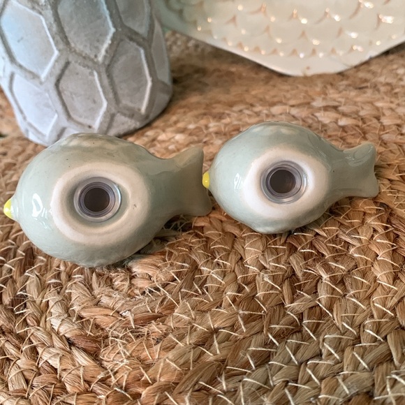 Kate Aspen, birds salt and pepper ceramic shaker set, NIB - Picture 8 of 10